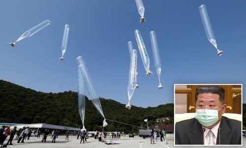 Now Kim Jong Un blames North Korea's Covid outbreak on people touching 'ALIEN THINGS' flying across the border from South Korea
