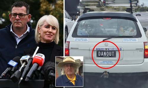 New twist in case of tradie's personalised ‘DANOUT’ numberplates protesting Daniel Andrews as the motorist is threatened with cancellation of his rego