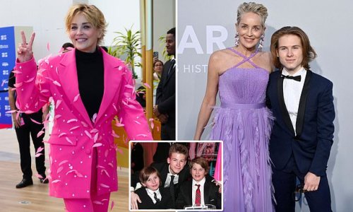 ALISON BOSHOFF: Sharon Stone shows her maternal instinct as she 'adopts' son number four