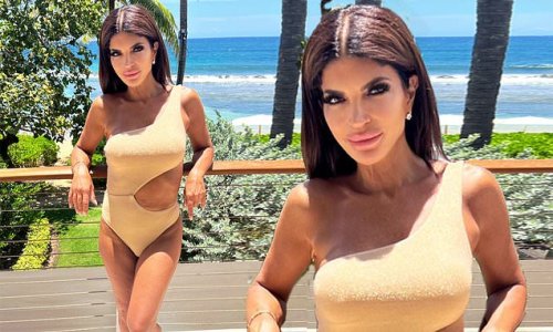 Teresa Giudice 51 Displays Her Toned Figure In A Cut Out Swimsuit