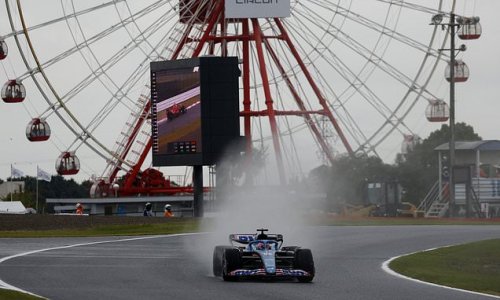 Max Verstappen manages only four laps in Japanese Grand Prix first practice before torrential rain turned the Suzuka racetrack into a river... but Fernando Alonso puts in a masterful drive to set the pace