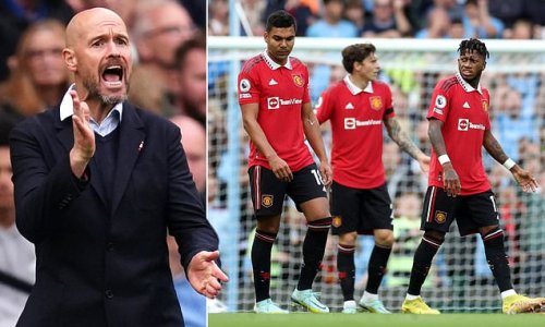 'If you don't fight, you are going to have a problem': Erik ten Hag blasts Man United's 'UNACCEPTABLE' performance in 6-3 thrashing at Man City as he plans to hold crunch talks with players about lack of 'belief' during derby defeat