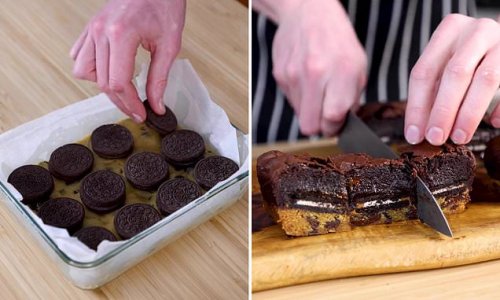 Baker shares his simple recipe for the ultimate loaded brownies
