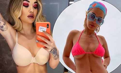 Rita Ora shows off lingerie after expressing shock at finding out she was wearing wrong bra size