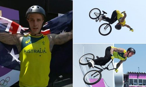 Australia's Logan Martin wins Olympic gold in BMX freestyle