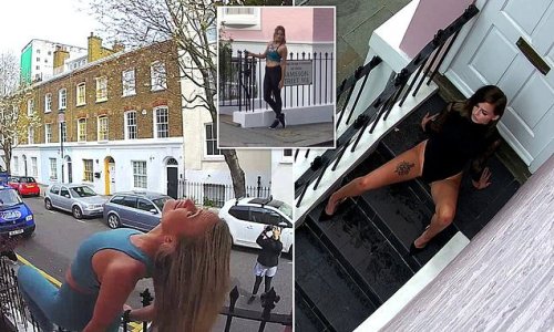 Bad influence! Selfie-seekers cause thousands of pounds' worth of damage while posing outside £2 million pastel pink home in Notting Hill after it becomes a photo hotspot