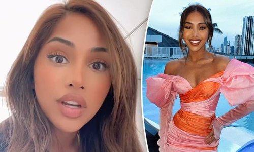 Miss Universe Australia Maria Thattil is called a 'disappointment to women' for opposing ban on transgender swimmers - but she claims she is a victim of 'cancel culture'