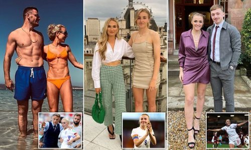 The Lionesses' pride! As the Women's Euros kicks off, FEMAIL reveals the proud HABs and WAGs who will be cheering for England - from a childhood sweetheart to a fellow footballer