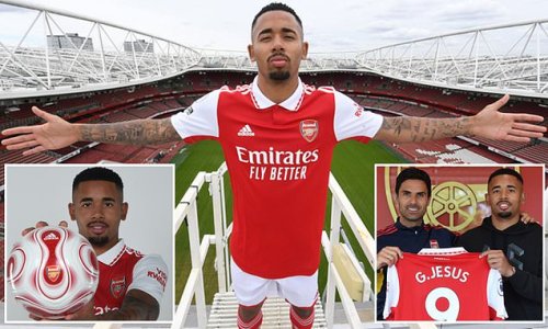 Arsenal CONFIRM £45m signing of Gabriel Jesus from Manchester City on a five-year deal as Mikel Arteta eases his forwards crisis with Brazilian he hopes can fire his side to the Champions League