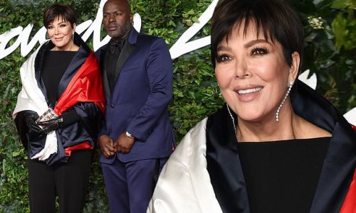 Kris Jenner and her Corey Gamble attend the 2021 Fashion Awards