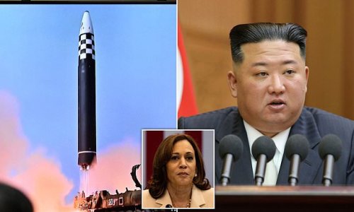 North Korea 'fires ballistic missile towards the Sea of Japan': Kim Jong Un 'tests projectile' ahead of US drills and Vice President Kamala Harris' visit to the region amid tensions