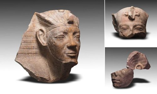 Statue of Egypt's most powerful pharaoh is uncovered after thousands of years: Archaeologists find broken figure of Ramesses II at a sun temple in Heliopolis