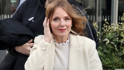 Geri Halliwell-Horner cuts a chic figure in all white as she reveals surprising reason why she puts on different accents during Virgin Radio appearance