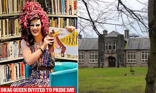 Parents' fury as secondary school urges kids as young as 11 to wear 'full-blown drag' for Pride Day... while drag queen will talk to pupils about 'homophobia and mental health'