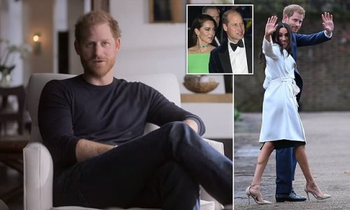 Prince Harry appears to take swipe at William after claiming royals told him 'why should your girlfriend be treated any differently to mine' when he complained of harassment of Meghan