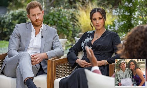 Prince Harry is served court papers by Meghan Markle's sister Samantha who is suing the Duchess over 'malicious lies' told in bombshell Oprah interview