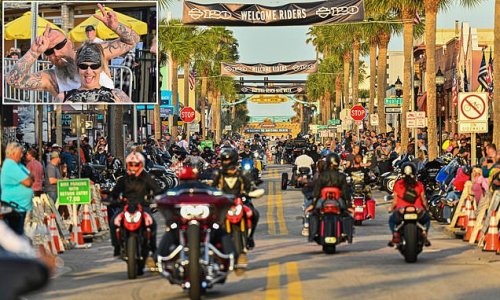 More than 100,000 bikers descend on Daytona Beach for VERY colorful ...