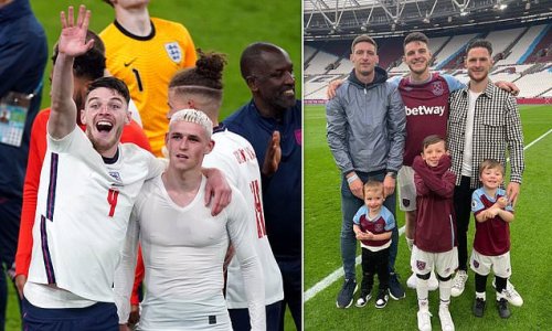 Declan Rice's brother welcomes new baby as England win in semi-final
