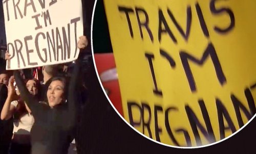 'Travis, I'm pregnant!' Kourtney Kardashian makes reference to Blink ...