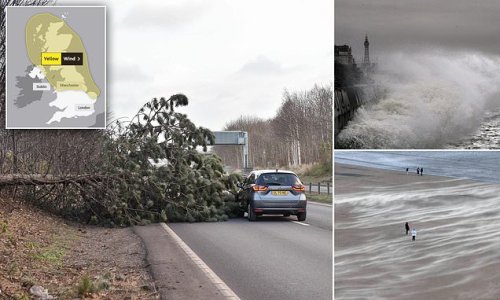 Britain battered by 80mph winds as Storm Malik sweeps in
