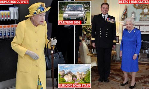 How thrifty Queen led royal belt-tightening during Covid by forgoing a new car, slimming down her household staff and adopting a 'make do' approach to dressing - as the Firm's expenditure rises by 17%
