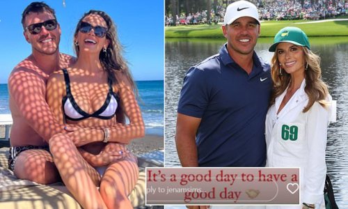 'A good day to have a good day': LIV Golf star Brooks Koepka's wife Jena Sims revels in Saudi takeover of golf after her husband earned £100m+ by joining rebel tour before shock merger