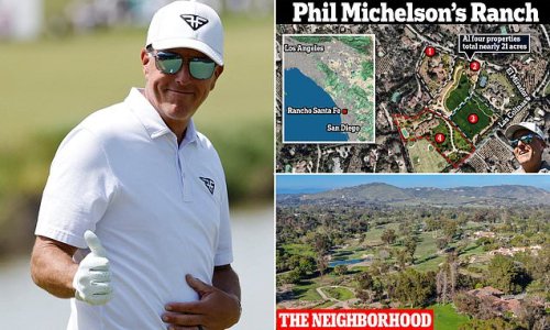 Phil Mickelson has been quietly buying up acres of land in California to build $100million 'dream compound'