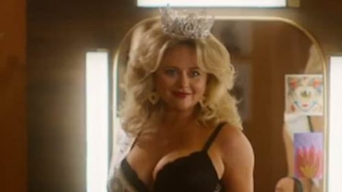 Emily Atack's eye-popping naked tennis scene in Disney+ series Rivals is nominated for most memorable moment at the BAFTA TV Awards 2025