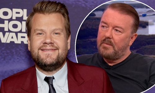 'I said: "Don't worry about it"': Ricky Gervais reveals that James Corden reached out to apologise after copying his 2018 stand-up joke word-for-word on the Late Late Show