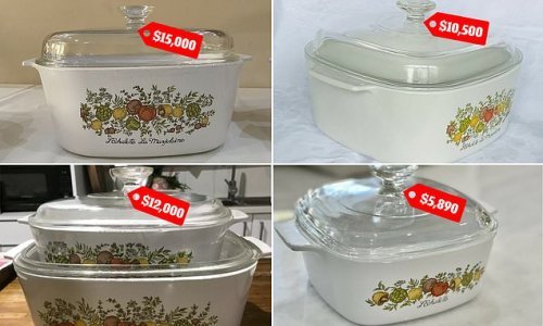 Why you need to check your cupboards NOW: Your vintage casserole dishes could be worth more than $15,000