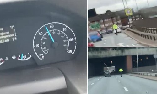 E-scooter filmed tearing along a busy London A-road at more than 50mph