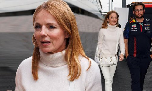 Geri Horner shows off her signature elegant style as she wears an all ...