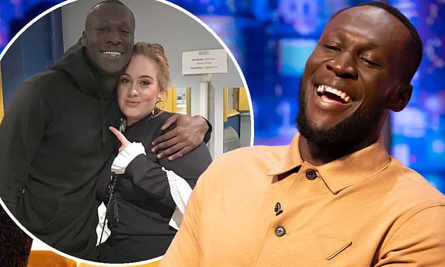 Tage af Skylight forståelse 'I've always been a big fan': Stormzy says he was so starstruck by Adele  that he hugged her FOUR times when she came to his London show | Flipboard