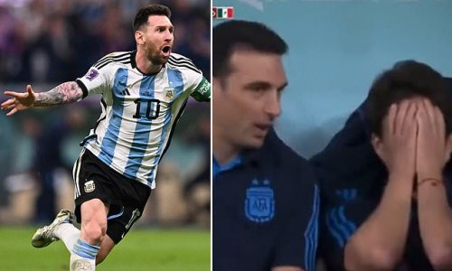 World Cup: Argentina assistant coach Pablo Aimar bursts into TEARS following Lionel Messi's goal