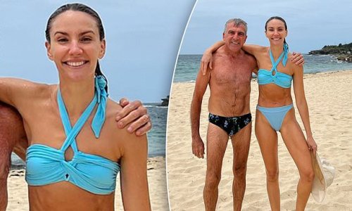 Bikini-clad Rachael Finch shares a picture of her VERY fit father - and fans can't believe it when they find out how old he is