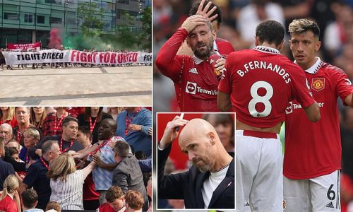 MAN UNITED FAN VIEW: Fighting in the stands, booing players and protests against the Glazers. The start of a new era? No, a gutless defeat by Brighton just shows the HUGE job Erik ten Hag is facing