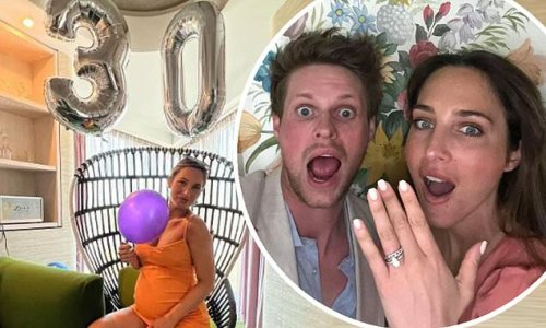 Maeva D'Ascanio gives birth! Made in Chelsea star introduces fans to baby son Beau after welcoming her first child with boyfriend James Taylor