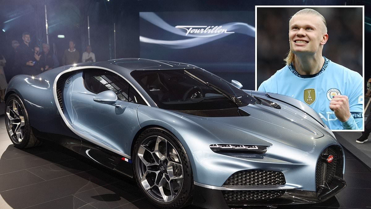 Need for speed, Erling? Man City star Haaland splurges on rare £4MILLION Bugatti - which is one of only 250 worldwide - and can go up to 277mph