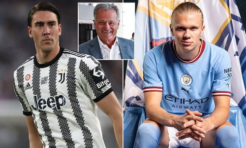 Juventus forward Dusan Vlahovic 'is BETTER than' Manchester City signing Erling Haaland because he is a 'more complete player,' claims Serbian FA president Nenad Bjekovic