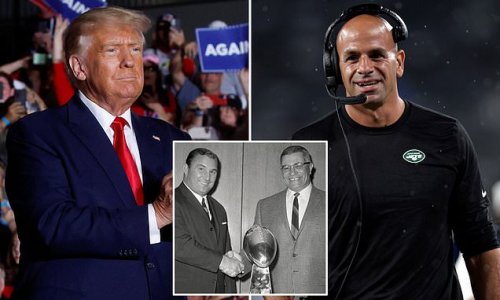 'That was the craziest thing I've EVER seen': Former President Donald Trump baffles crowd at rally in North Carolina by going off-topic to break down the New York Jets' NFL win - and claims he called the coach to tell him he's 'BETTER than Vince Lombardi!'