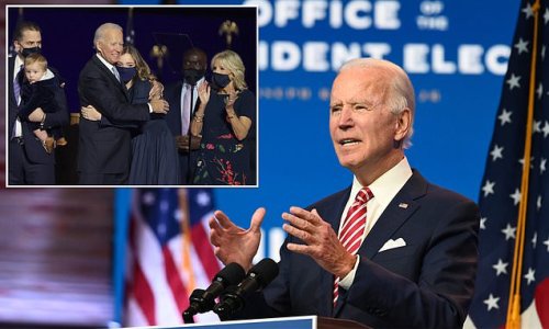 Where's Hunter? Probably NOT at Thanksgiving with his dad! Joe Biden reveals he is cutting the guest list to guard against COVID and pleads with Americans to do the same