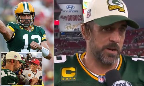 'Sometimes it shows things it probably shouldn't': Aaron Rodgers reveals the Tampa Bay JUMBOTRON helped his Green Bay Packers secure their 14-12 win against Tom Brady's Buccaneers