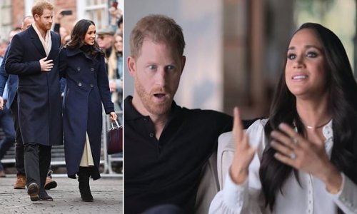 'Like, what's a walkabout?' Meghan Markle claims she never saw pictures or footage of the royal tradition as she and Prince Harry recall chaotic first ever one in Nottingham where her 'zip broke and they had to use a safety pin'