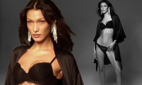 Bella Hadid showcases jaw-dropping figure in Victoria's Secret lingerie after rejoining firm amid brand's inclusive rebrand