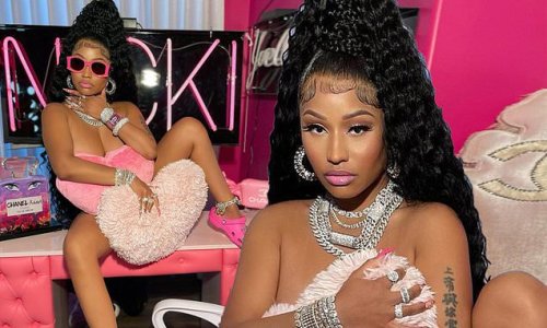 Nicki Minaj gets people talking as she seemingly poses nude in hot pink  office space... and follows Rihanna again on Instagram | Flipboard