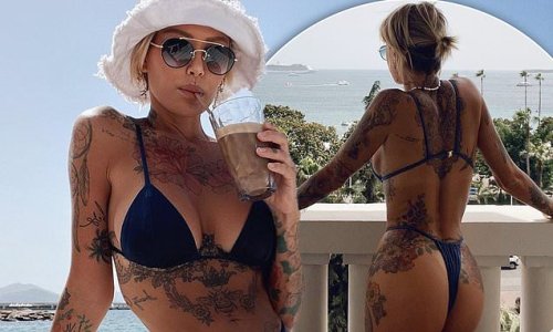 Showing him what he's missing! Selling Sunset star Tina Louise flaunts her sizzling bikini body in Cannes after her split from Brett Oppenheim