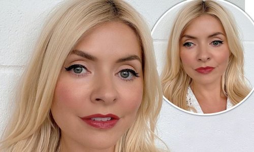 'Eyeliner is for everyone!': Holly Willoughby poses for very glamorous selfies as she gives fans makeup tips for her Wylde Moon lifestyle brand