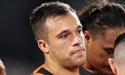 Furious Tigers star Luke Brooks lashes out at his own club for LEAKING false report that he was going to be dropped to reserve grade - as drama erupts over Adam Doueihi's selection