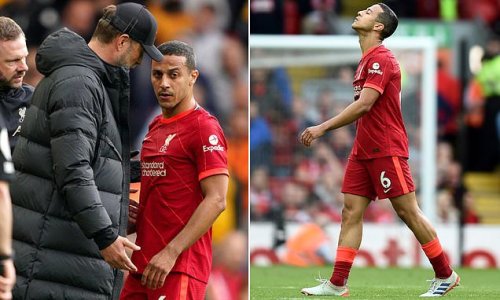 Thiago Alcantara is in a race to be fit for the Champions League final against Real Madrid as scan shows the Liverpool star suffered an achilles injury in final day victory over Wolves