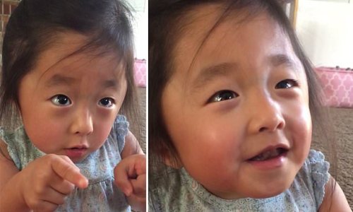 Impossibly cute adopted girl describes the first time she met parents